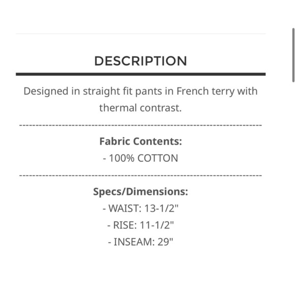 POL. French Terry Pants With a Thermal Contrast - Picture 5 of 5